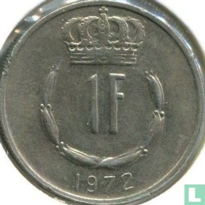 Luxemburg 1 franc 1972 - Afbeelding 1