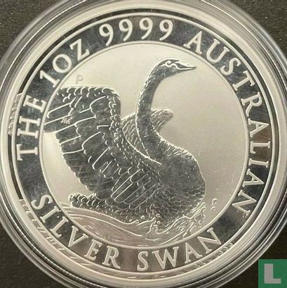 Australien 1 Dollar 2020 (ungefärbte) "Australian silver swan" - Bild 2