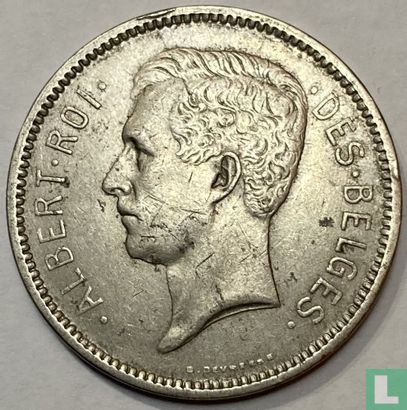 Belgien 5 Franc 1930 (FRA - Wendeprägung - Position B) - Bild 2