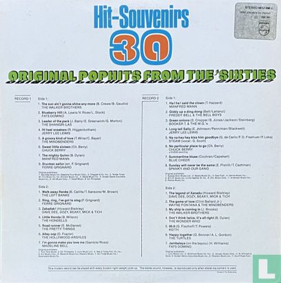 Hit-Souvenirs 30 Original pophits from the sixties - Afbeelding 2