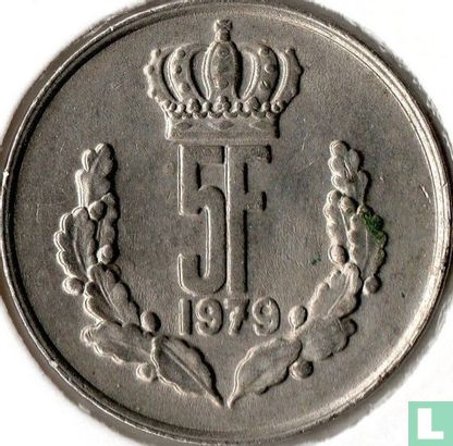 Luxembourg 5 francs 1979 - Image 1