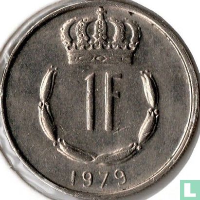 Luxemburg 1 franc 1979 - Afbeelding 1