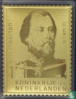 König Wilhelm III. in Gold
