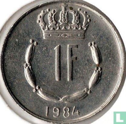 Luxemburg 1 Franc 1984 - Bild 1