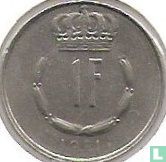 Luxemburg 1 franc 1981 - Afbeelding 1