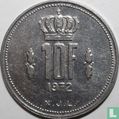 Luxemburg 10 francs 1972 - Afbeelding 1