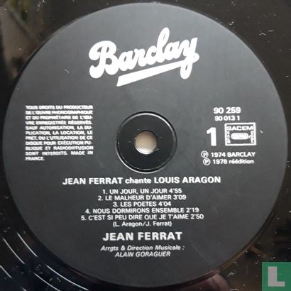 Jean Ferrat chante Louis Aragon - Bild 3