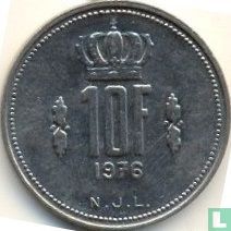 Luxemburg 10 francs 1976 - Afbeelding 1