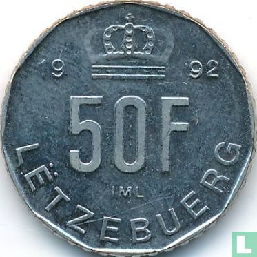 Luxemburg 50 francs 1992 - Afbeelding 1