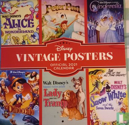 Disney Vintage Posters - Official 2021 Calendar - Afbeelding 1