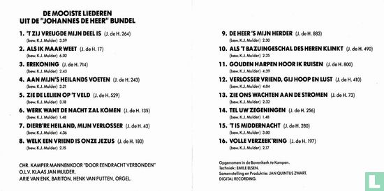De mooiste liederen uit de Johannes de Heer-bundel  (1) - Bild 4