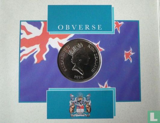 Nieuw-Zeeland 5 dollars 1996 (folder) "Auckland city of sails" - Afbeelding 3