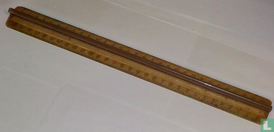 Liniaal 30 cm - transparant  - Afbeelding 1