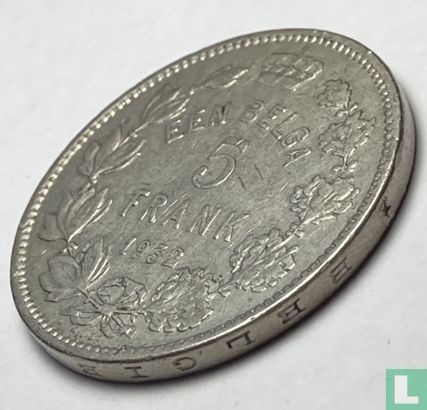 Belgique 5 francs 1932 (NLD - position B) - Image 3