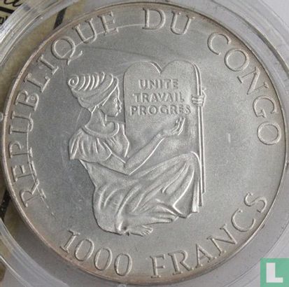 Congo-Brazzaville 1000 francs 1998 "2000 Summer Olympics in Sydney" - Image 2