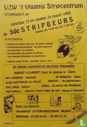 5e stripbeurs Wilrijk 1993