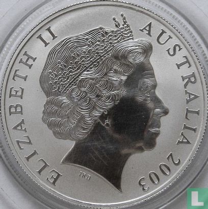 Australië 1 dollar 2003 (kleurloos) "Silver kangaroo" - Afbeelding 1