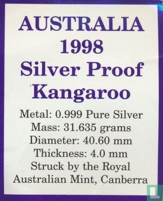 Australie 1 dollar 1998 (BE) "Kangaroo" - Image 3
