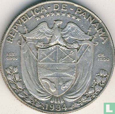 Panama ½ Balboa 1934 - Bild 1
