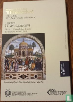 San Marino 2 euro 2013 (folder - monety expo Warsaw) "500th anniversary Death of Pinturicchio" - Image 3
