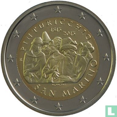 San Marino 2 euro 2013 (folder - monety expo Warsaw) "500th anniversary Death of Pinturicchio" - Afbeelding 4