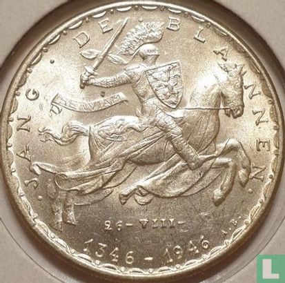 Luxembourg 20 francs 1946 "600th anniversary Death of John the Blind" - Image 1