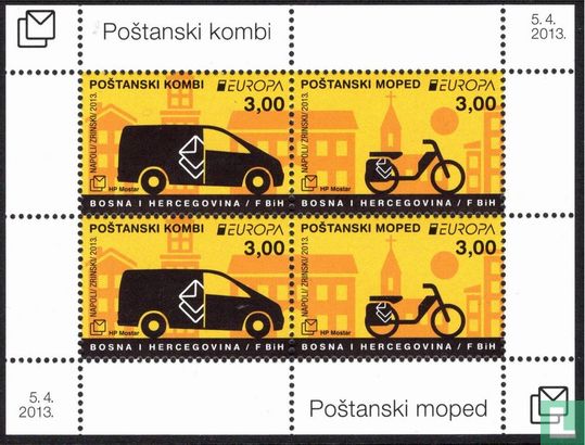 Europa - Postvoertuigen