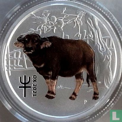 Australie 25 cents 2021 (type 2) "Year of the Ox" - Image 1