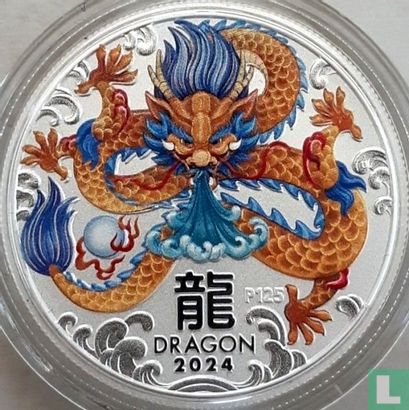 Australië 50 cents 2024 (gekleurd) "Year of the Dragon" - Afbeelding 1