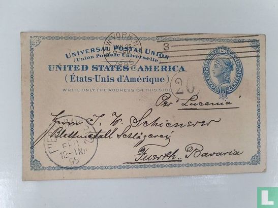 Briefkaart USA - Afbeelding 1