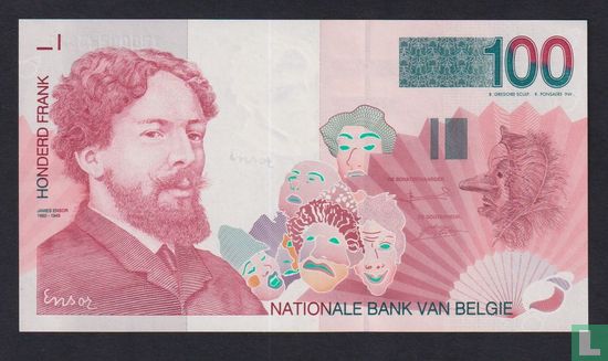 Belgium 100 Francs - Image 1