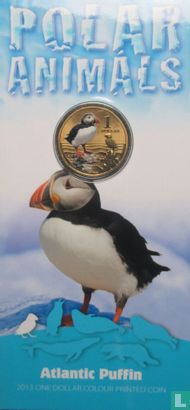 Australien 1 Dollar 2013 (Folder) "Polar animals - Atlantic puffin" - Bild 1
