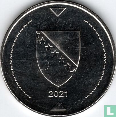 Bosnië en Herzegovina 1 marka 2021 - Afbeelding 1