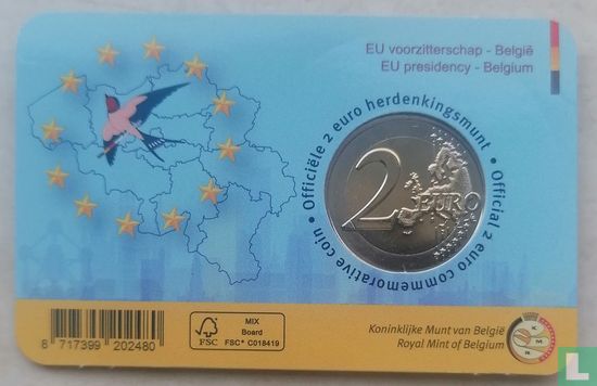 België 2 euro 2024 (coincard - FRA) "Belgian Presidency of the European Union Council" - Afbeelding 2