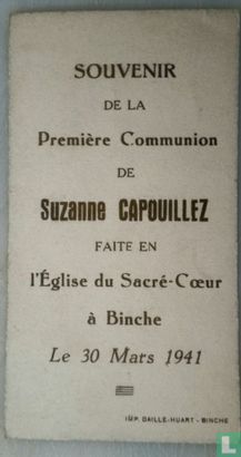Suzanne Capouillez le 30 Mars 1941 - Image 2