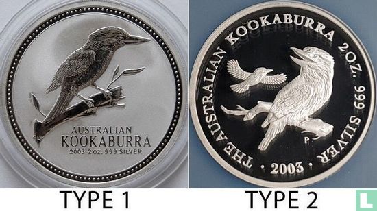 Australie 2 dollars 2003 (sans marque privy) "Kookaburra" - Image 3