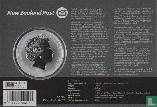 New Zealand 1 dollar 2010 (folder) "Kiwi" - Image 2