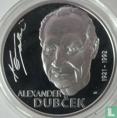 Slowakije 10 euro 2021 (PROOF) "100th anniversary Birth of Alexander Dubcek" - Afbeelding 2