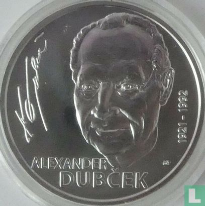 Slowakije 10 euro 2021 "100th anniversary Birth of Alexander Dubcek" - Afbeelding 2