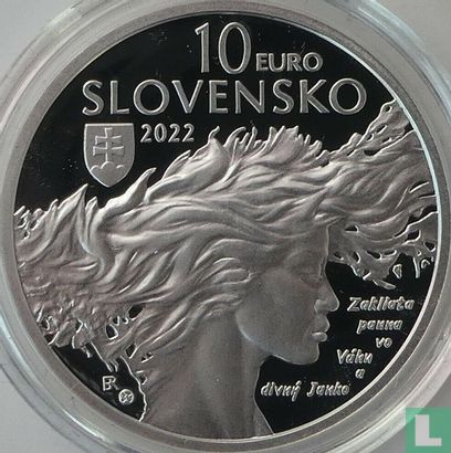Slowakije 10 euro 2022 (PROOF) "200th anniversary Birth of Janko Král" - Afbeelding 1