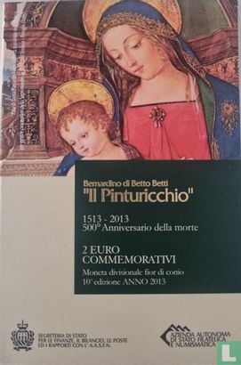 San Marino 2 euro 2013 (folder) "500th anniversary Death of Pinturicchio" - Afbeelding 1