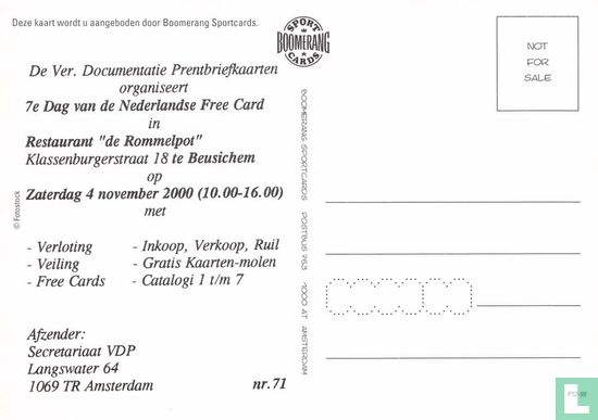 VDP 0071 / L000125a - 7e Dag van de Nederlandse Free Card - Afbeelding 2
