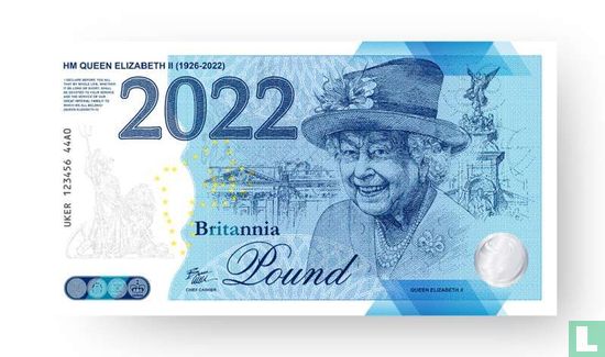 Set 3x Britannia Queen's Commemorative bankbiljet  - Afbeelding 3