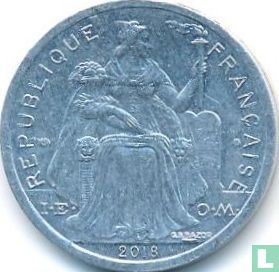 Nieuw-Caledonië 1 franc 2018 - Afbeelding 1