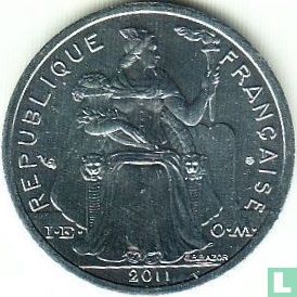 Nieuw-Caledonië 1 franc 2011 - Afbeelding 1