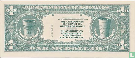Niederländische Macdollar-Banknote 1997 - Bild 2