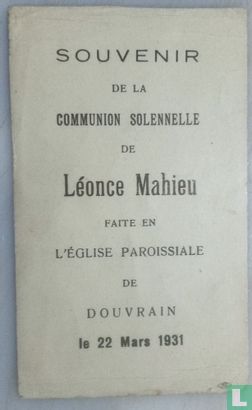 Léonce Mahieu.Douvrain Le 22 Mars 1931. - Image 2