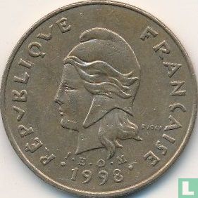 Nieuw-Caledonië 100 francs 1998 - Afbeelding 1