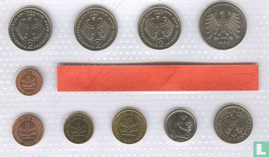 Germany mint set 1980 (F) - Image 2