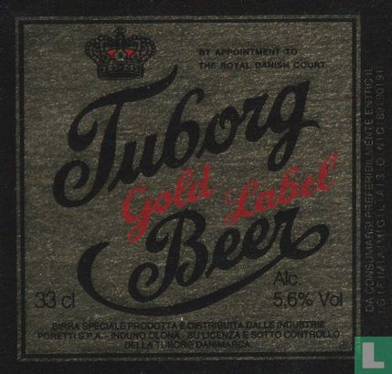 Tuborg Gold label